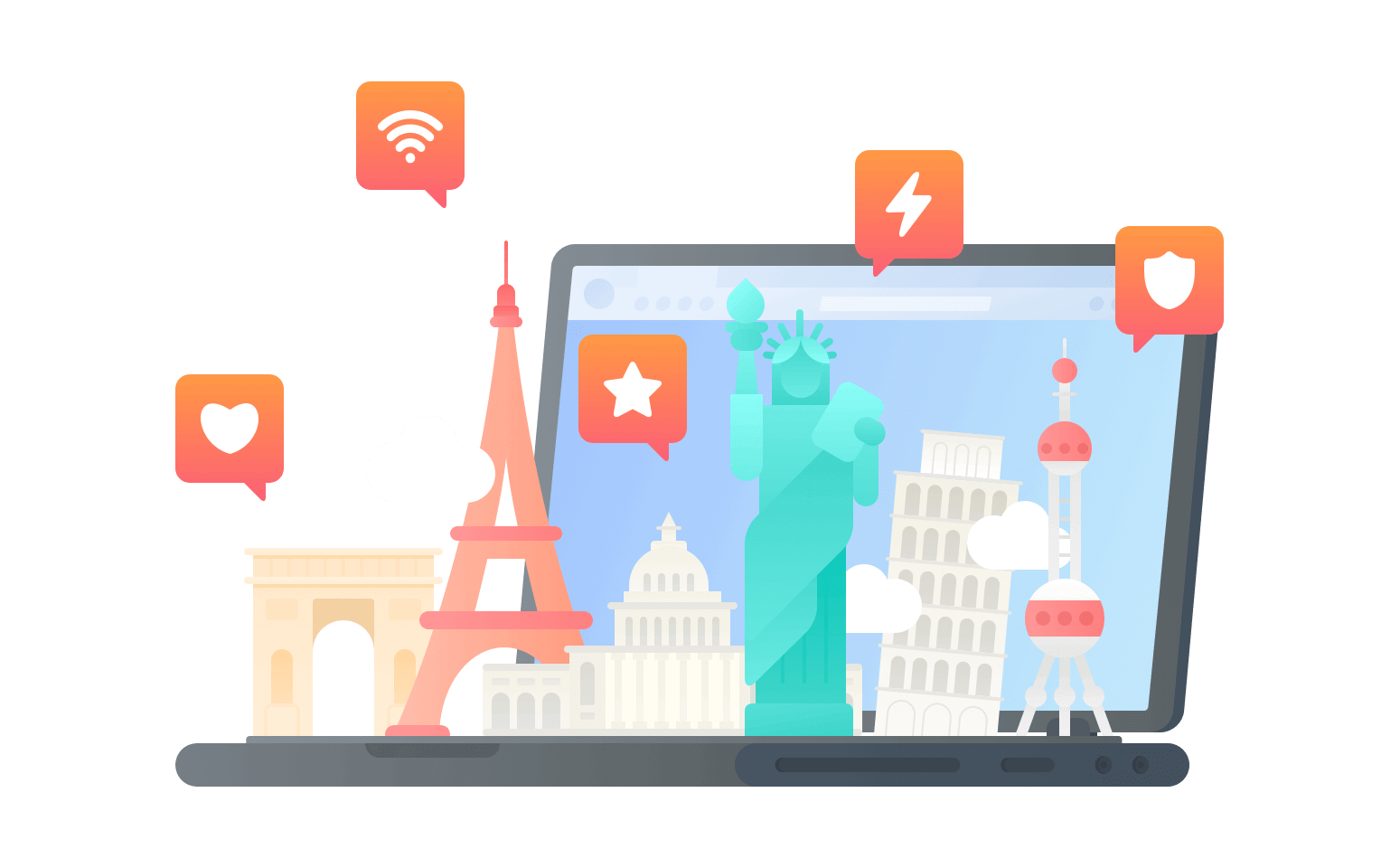 在法属圭亚那连接到中国的软件 - 翻回VPN
